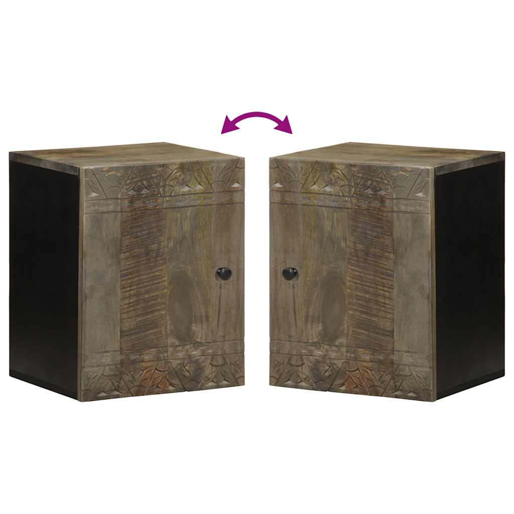 Szafka łazienkowa 38x33x48 cm lite drewno mango - number 9.