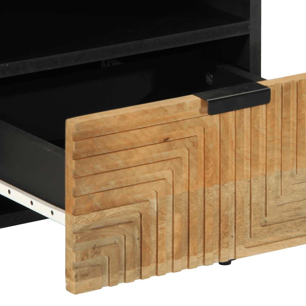 Noćni ormarići 2 kom. 40x33x46 cm masivno drvo manga smeđe boje - number 8.