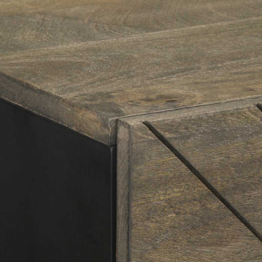 Skænk 40x33x75 cm massivt mangotræ sort - number 6.