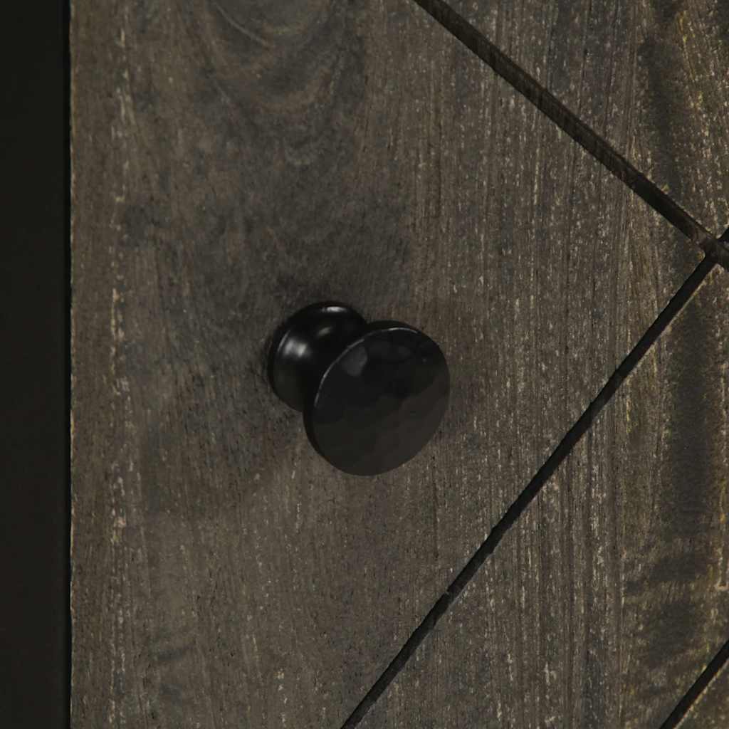 Skænk 40x33x75 cm massivt mangotræ sort - 40 x 33 x 75 cm (b x d x h) - number 8.