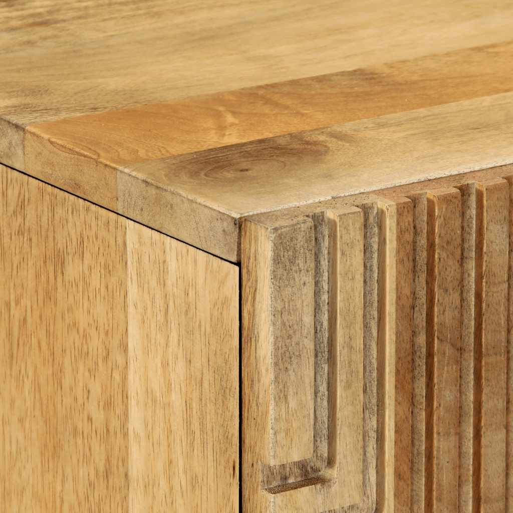 Skab 60x33x100 cm massivt mangotræ brun - number 6.