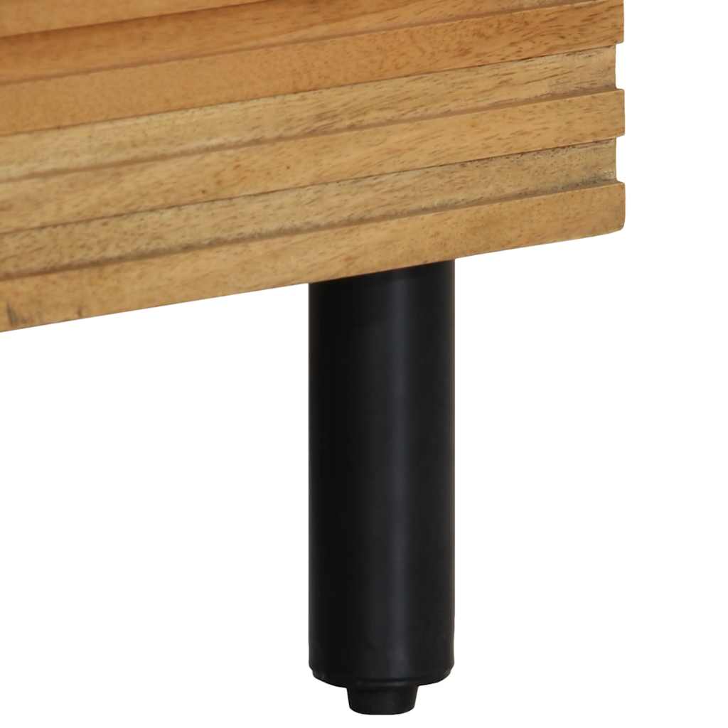 Skab 60x33x100 cm massivt mangotræ brun - number 8.