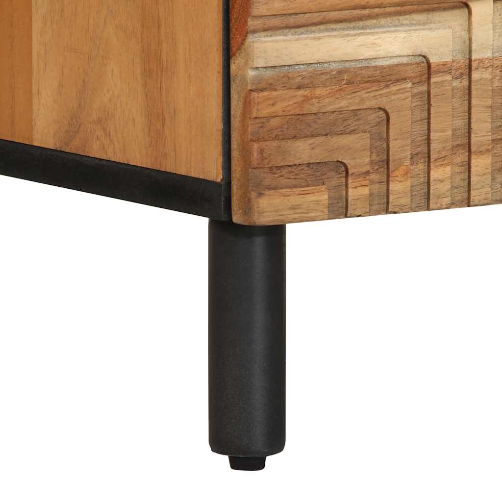 Sengebord 40x33x46 cm massivt akacietræ - number 8.