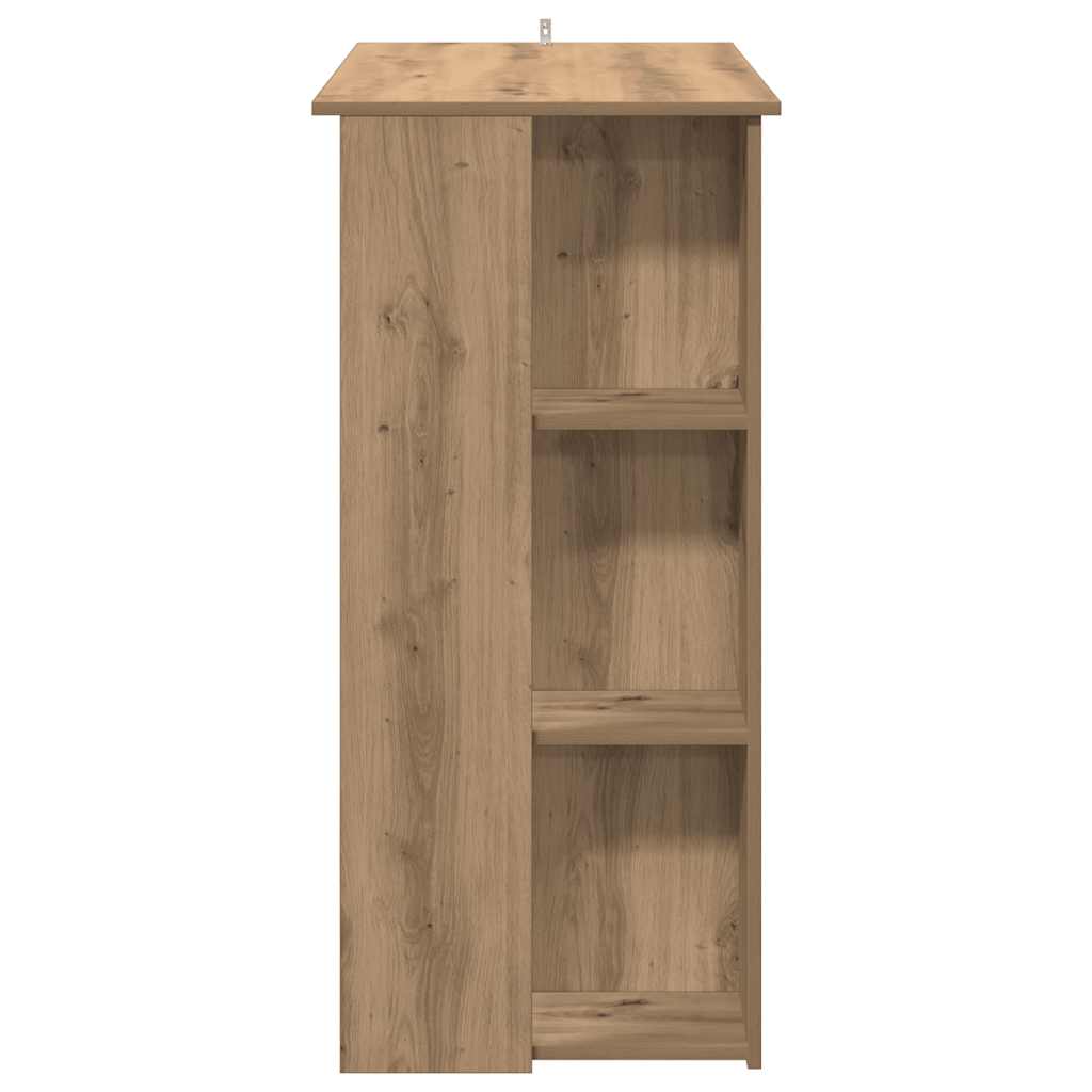 Barbord med hylle 102x50x103,5 cm konstruert tre kunstig eik - håndverks eik, 1 - number 5.