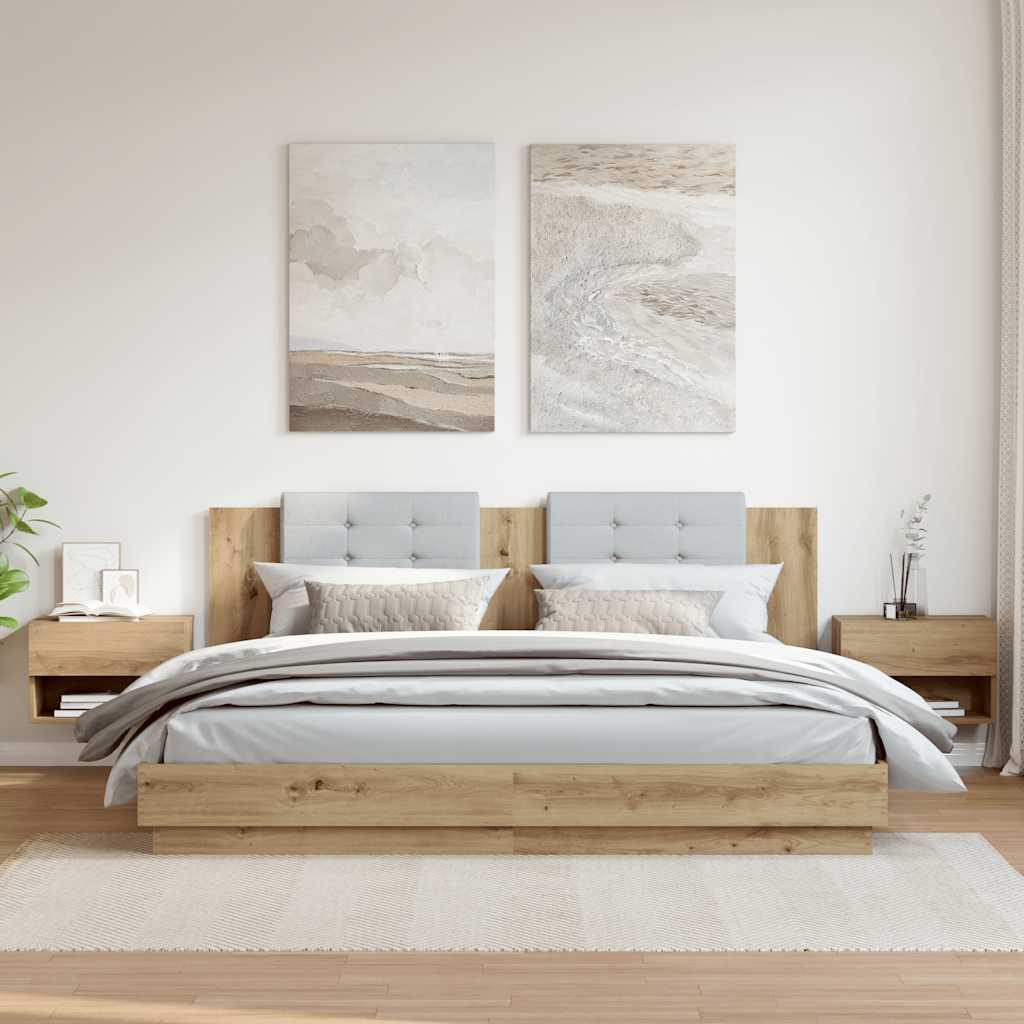 Szafki nocne ścienne szt. kolor dąb - number 3.