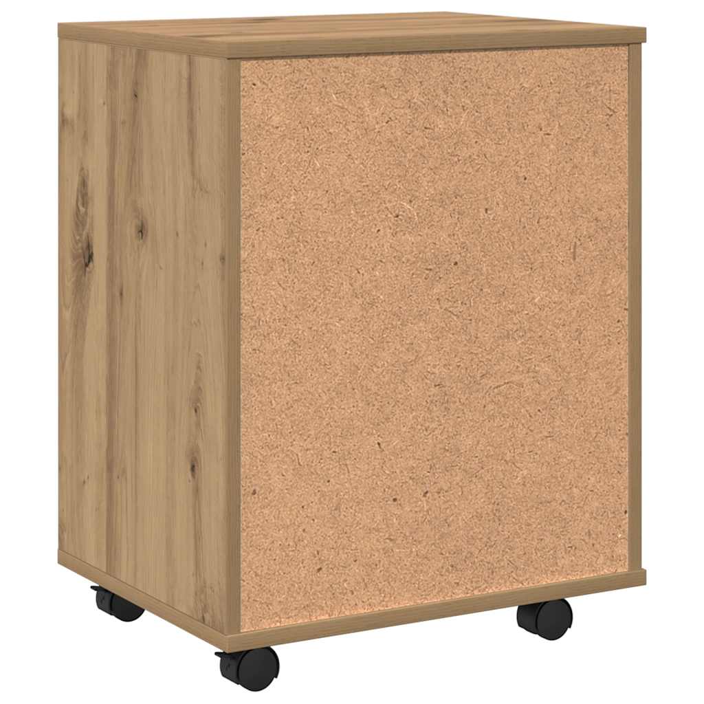 Pokretni stol 46x36x59 cm obrađeno drvo umjetni hrast - obrtnički hrast, 1 - number 7.