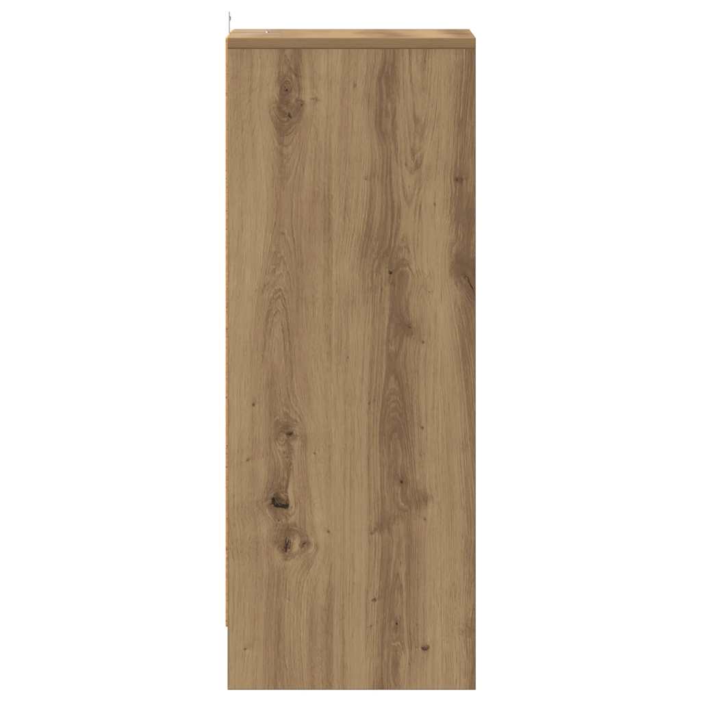 Ormarić za cipele 32x35x92 cm izrađeno drvo umjetni hrast - umjetni hrast, 1 - number 5.