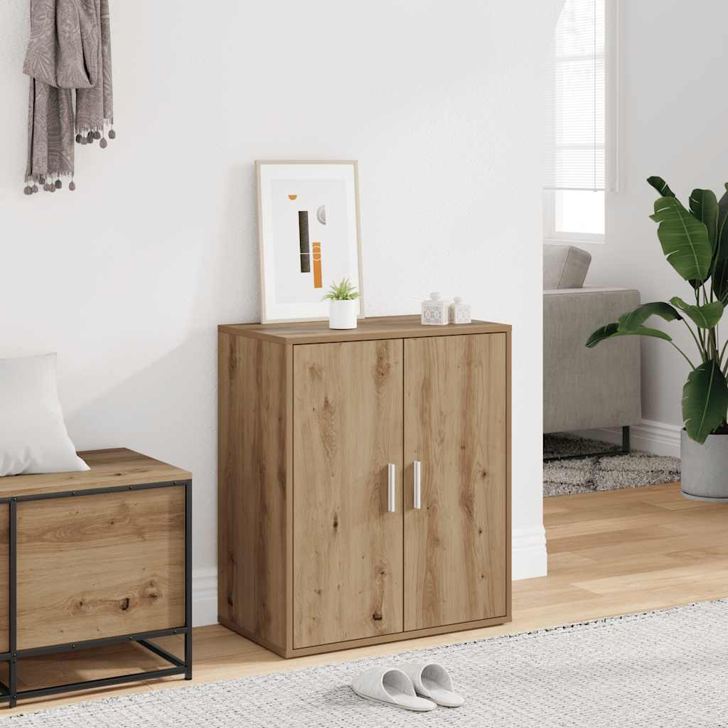 Ormarić za cipele 60x35x70 cm izrađeno drvo umjetni hrast - obrtnički hrast, 1 - number 1.