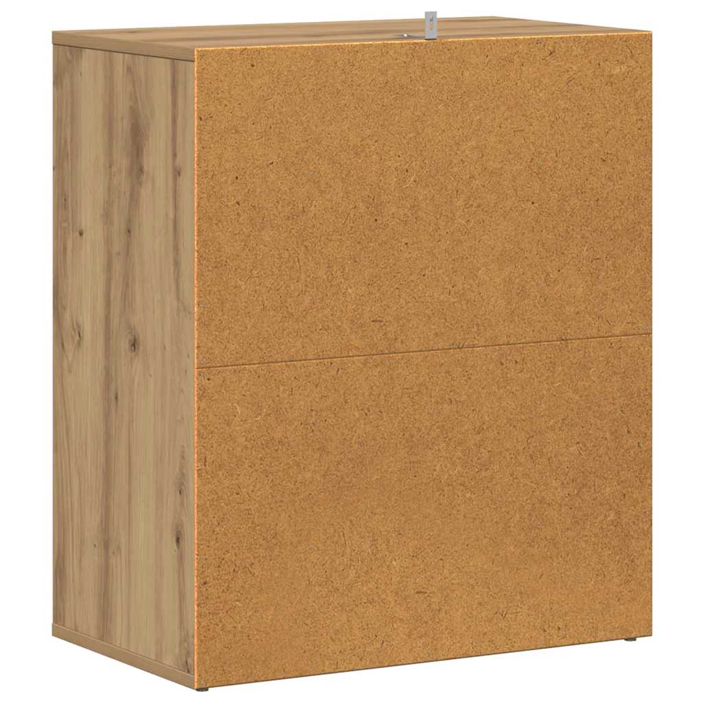 Ormarić za cipele 60x35x70 cm izrađeno drvo umjetni hrast - obrtnički hrast, 1 - number 7.