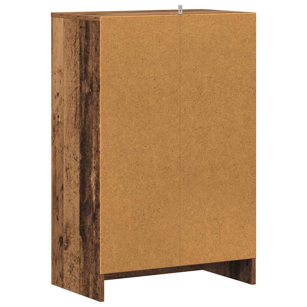 Ormarić za cipele 60x35x92 cm izrađeno drvo antikni hrast - staro drvo, 1 - number 6.