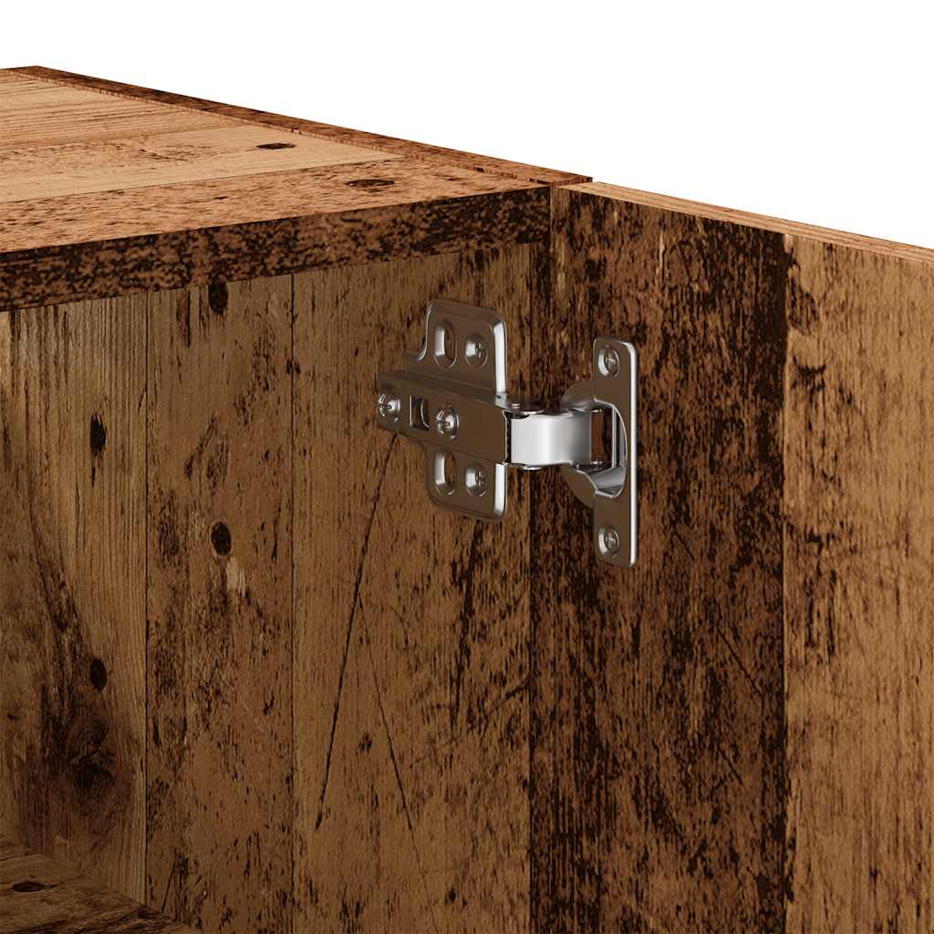 Vægskab 60x31x70 cm konstrueret træ - gammelt træ, 1, x - number 9.