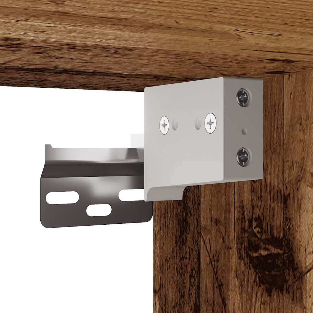 Vægskab 60x31x70 cm konstrueret træ - gammelt træ, 1, x - number 8.