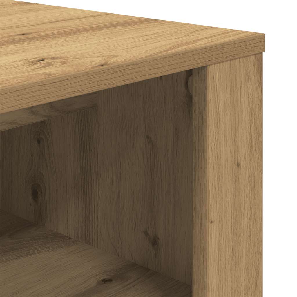 Klupa za cipele 100x35x45 cm obrađeno drvo umjetni hrast - obrtnički hrast, 1 - number 7.