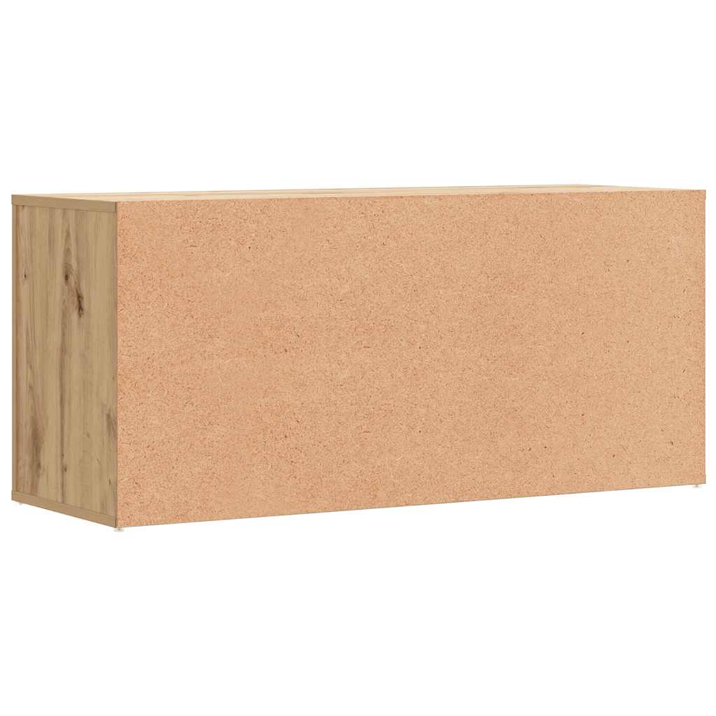 Klupa za cipele 100x35x45 cm obrađeno drvo umjetni hrast - obrtnički hrast, 1 - number 6.