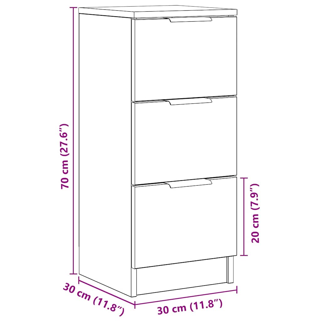 Donere pc. 30x30x70 cm konstruert tre kunstig eik - håndverks eik, 2 - number 11.