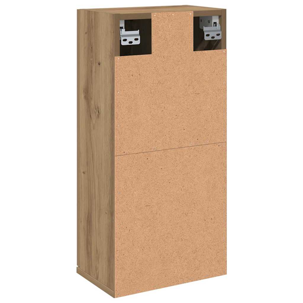 Væghængt badeværelsesskab 32x20x67 cm kunsteg - artisan eg, 1 - number 6.