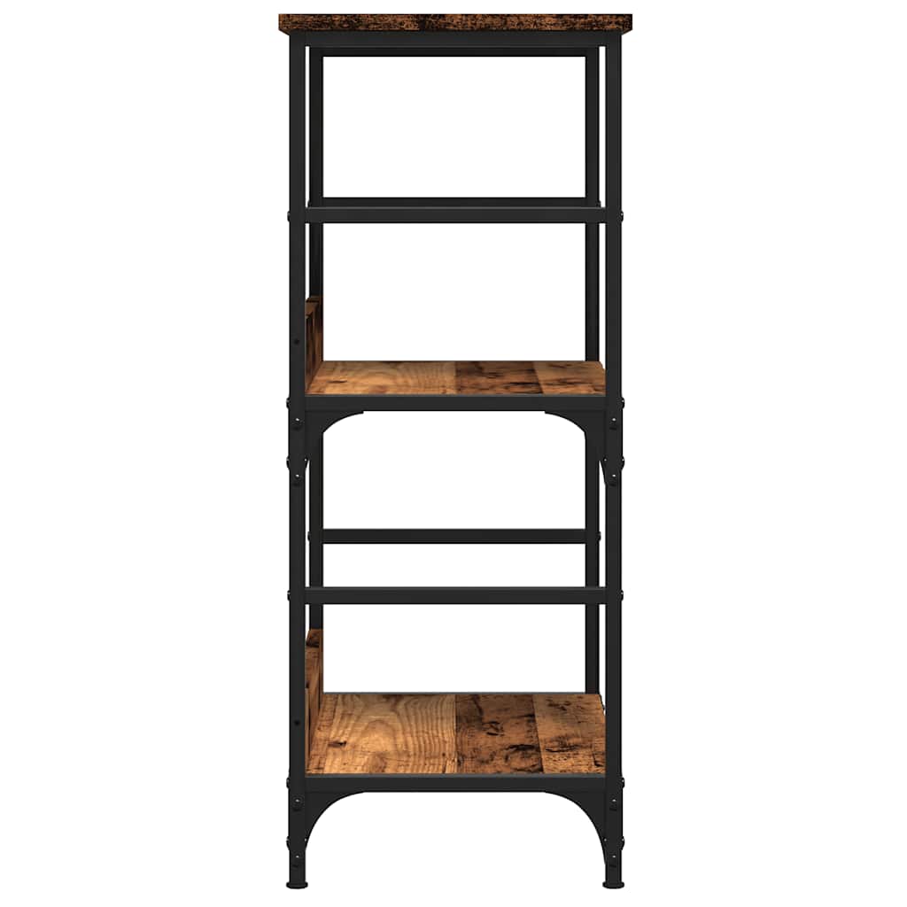 Bokhylle 50x33x82 cm konstruert tre antikt tre utseende - antikt tre - number 5.
