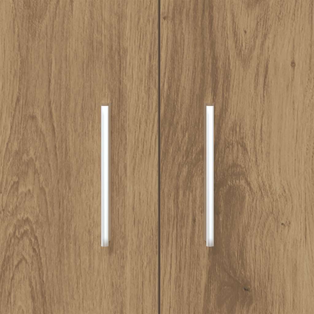 Table aquarium chêne antique en bois construit - chêne artisan, 81 x 36 x 73 cm - number 8.