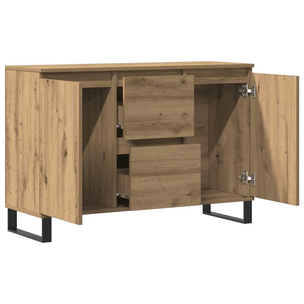 Skænk 104x35x70 cm konstrueret træ kunsteg - artisan eg, 1 - number 7.