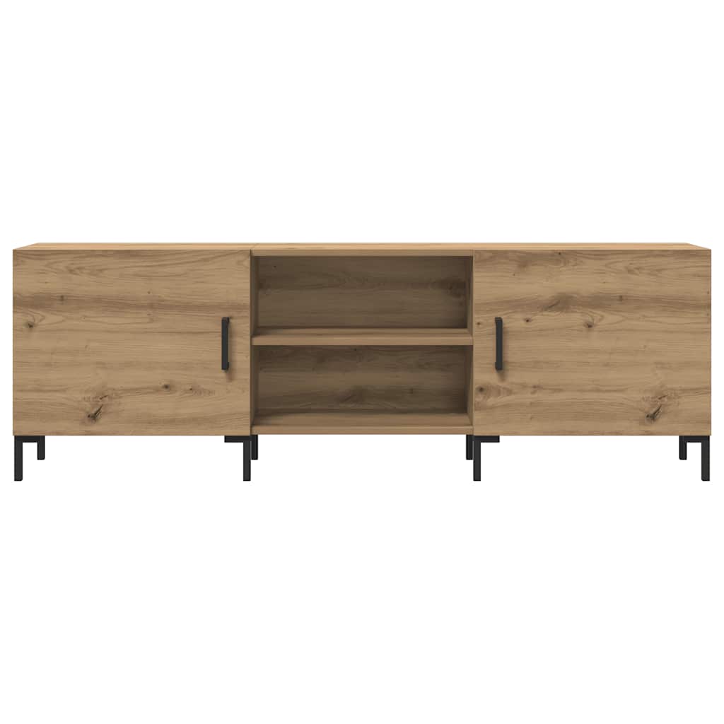 Tv-bord 150x30x50 cm konstrueret træ kunsteg - number 4.