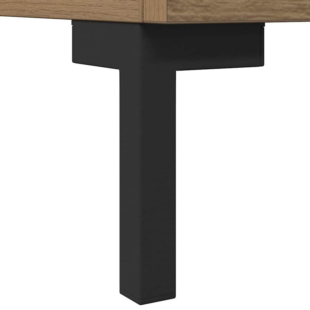 Tv-bord 150x30x50 cm konstrueret træ kunsteg - number 9.