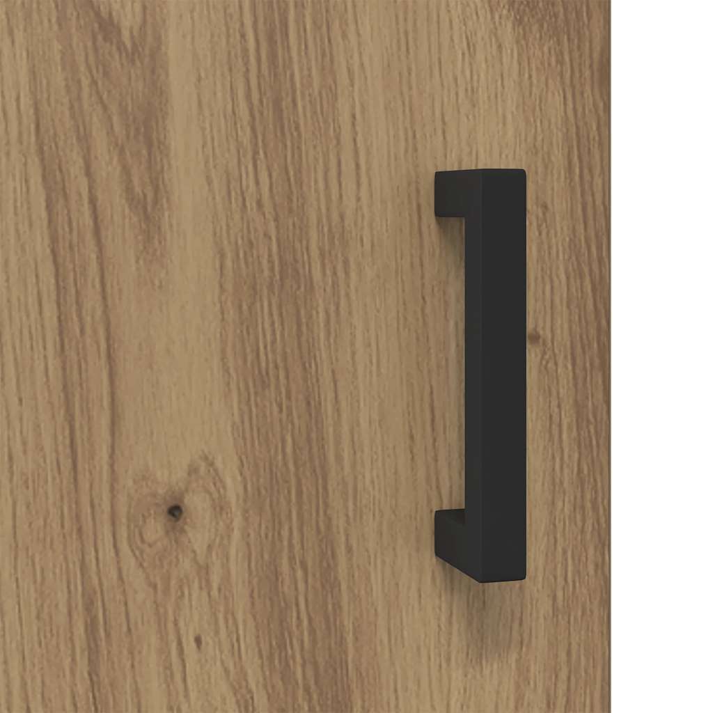 Tv-bord 150x30x50 cm konstrueret træ kunsteg - number 8.