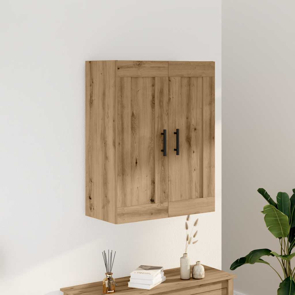 Wall cabinet 69.5x34x90 cm engineered wood oak look - oak colored, 1 - number 1.