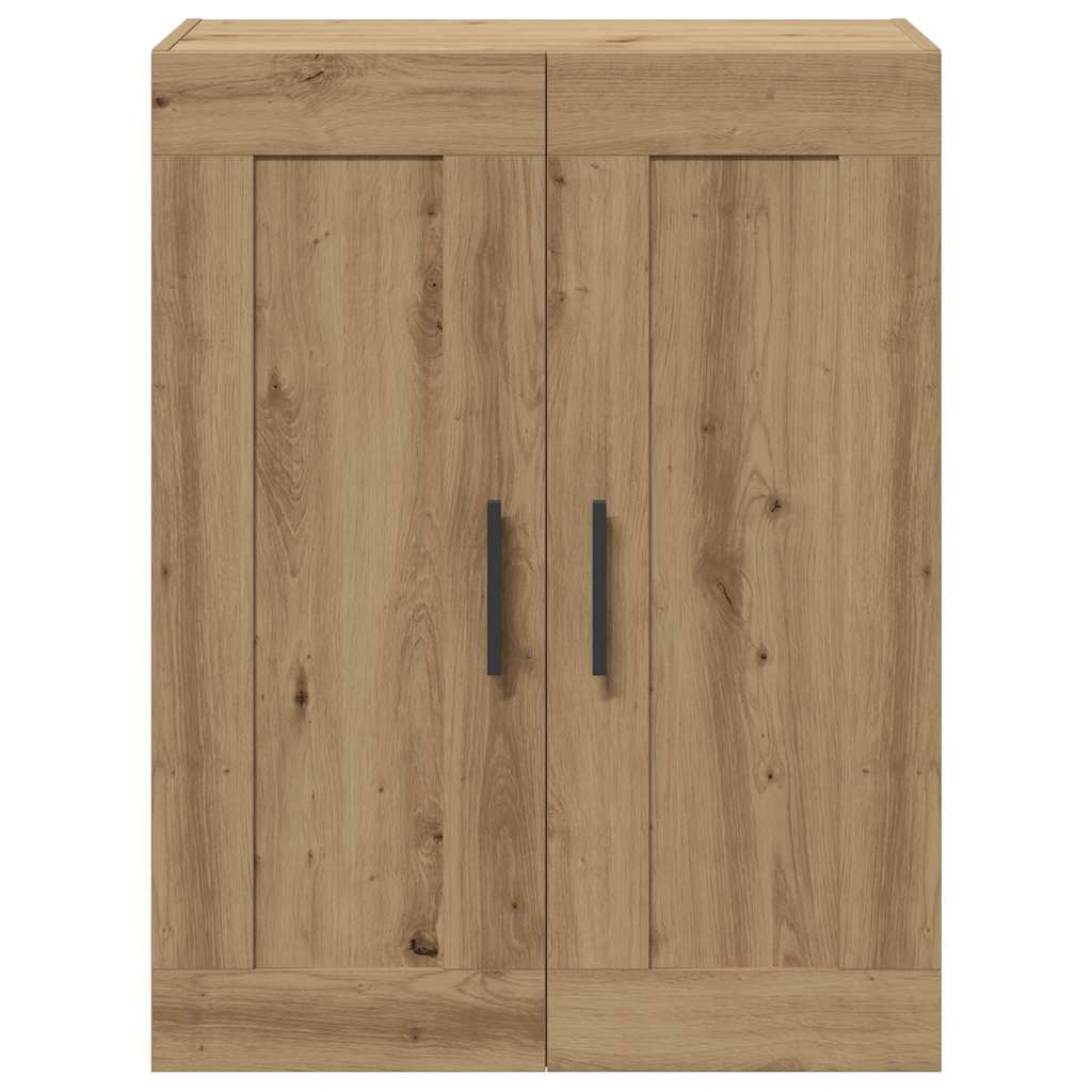 Wall cabinet 69.5x34x90 cm engineered wood oak look - oak colored, 1 - number 4.