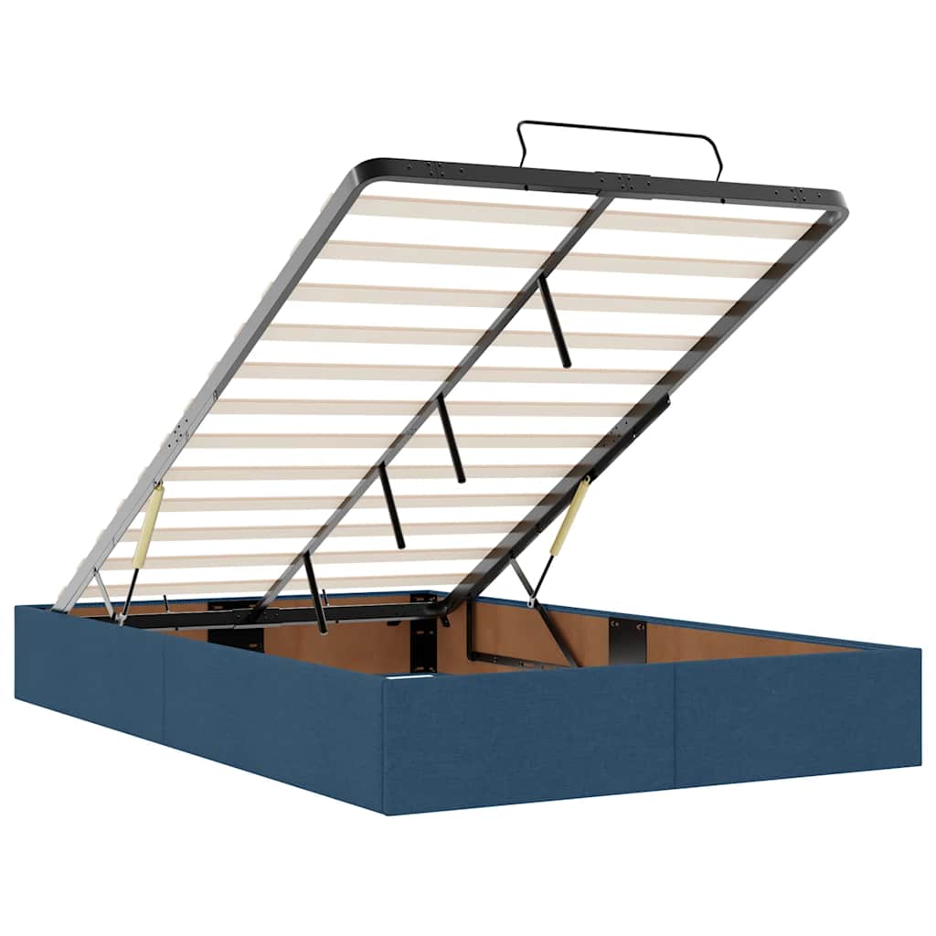 Okvir otomanskog kreveta s tkaninom madraca - plava, 120 x 200 cm, ooo 3 - number 11.