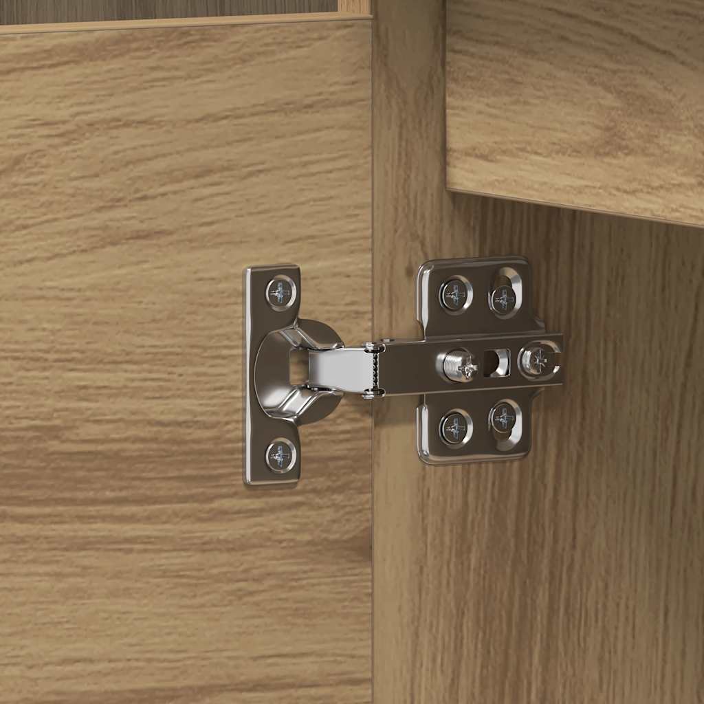 Hjørne skrivebord 145x100x76 cm konstruert tre håndverk eik - håndverk eik - number 9.