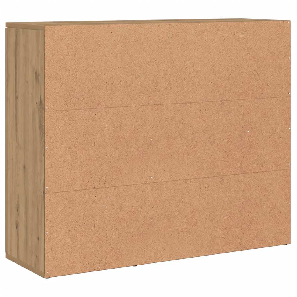 Skjenk 91x29,5x75 cm kunstig eik - håndverks eik, 1, ooo 1 - number 6.