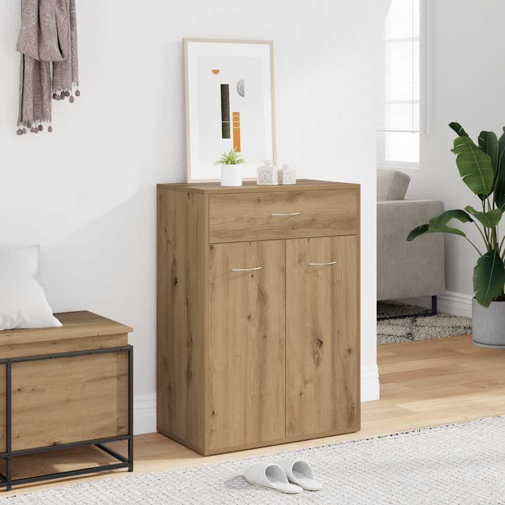 Ormarić za cipele 60x35x84 cm izrađeno drvo umjetni hrast - umjetni hrast, 1 - number 1.