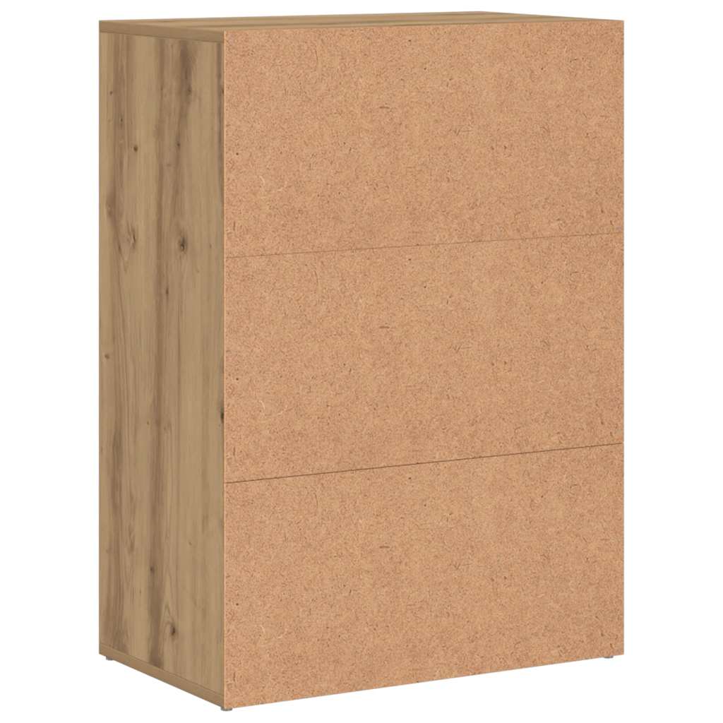 Ormarić za cipele 60x35x84 cm izrađeno drvo umjetni hrast - umjetni hrast, 1 - number 7.