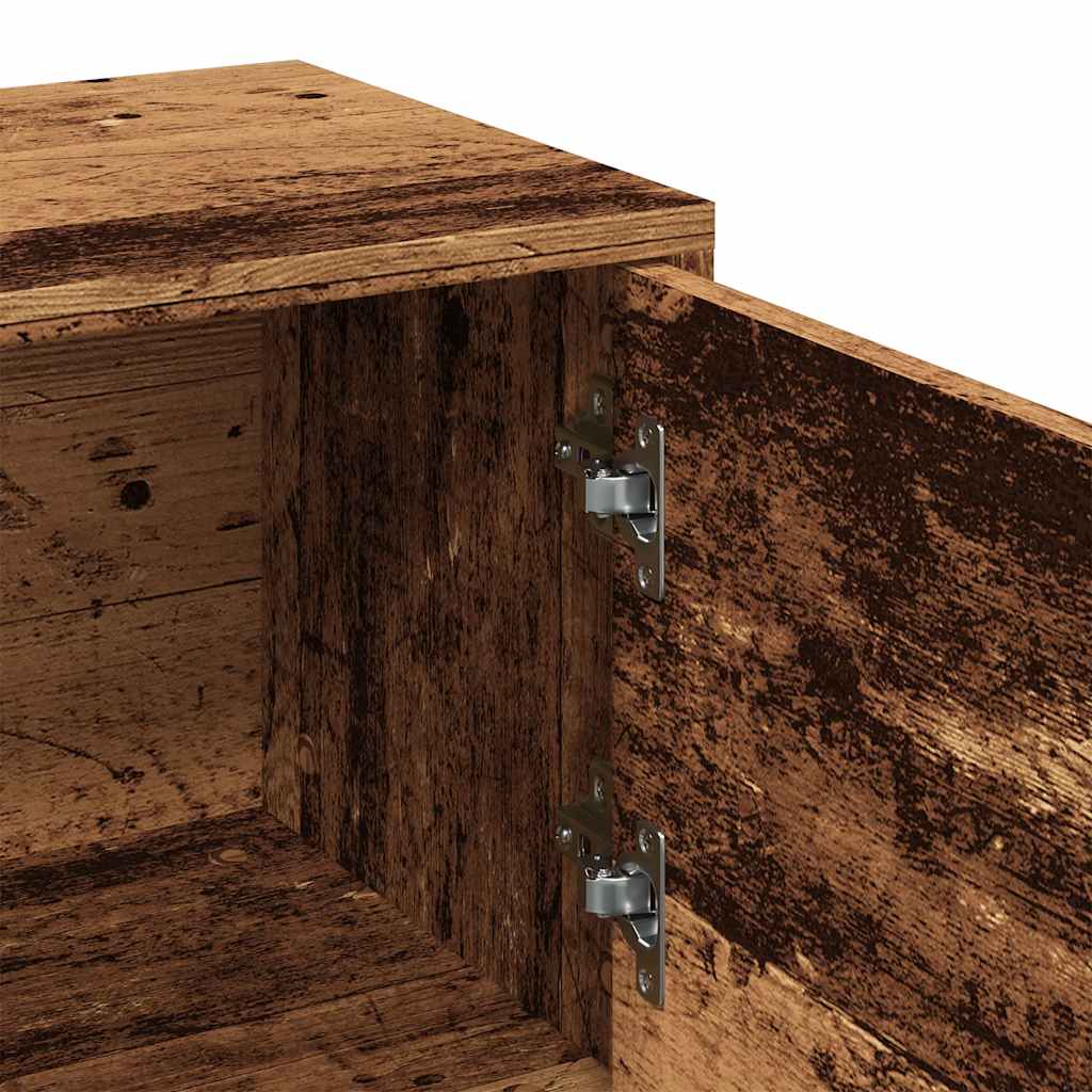 Tv-bord 102x30x37,5 cm konstrueret træ antikt træ - number 8.