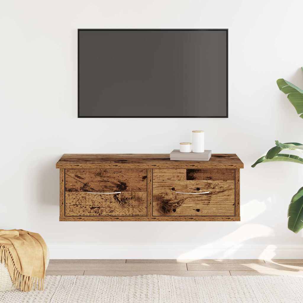 Wall cabinet 60x26x18.5 cm engineered wood - old wood, 1 - number 3.