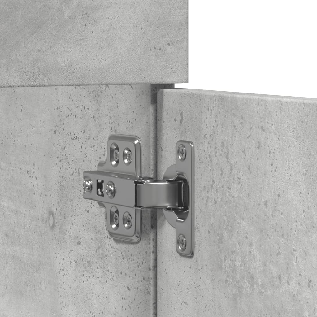 Szafka pod umywalkę 80x38,5x46 cm drewno klejone - betonowo-szary, 80 x 38,5 x 46 cm, 1 - number 8.