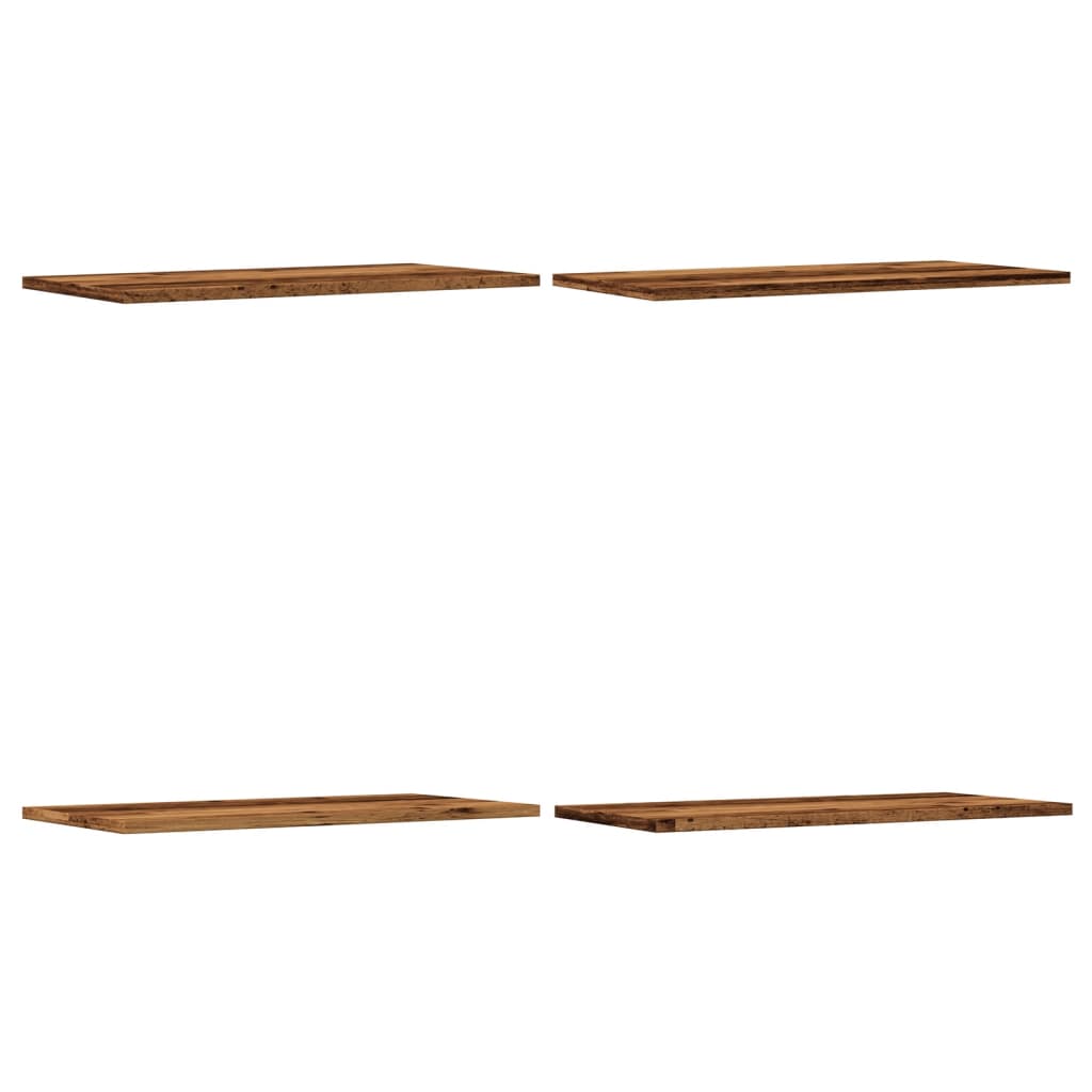 Półki ścienne 4 szt. 60x30x1,5 cm drewno klejone wygląd antycznego drewna - antyczne drewno - number 2.