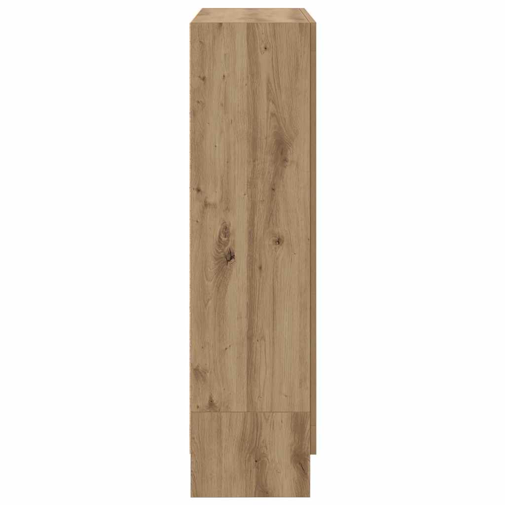 Bogskab 82,5x30,5x115 cm konstrueret træ kunsteg - artisan eg, 1, 115 cm - number 6.