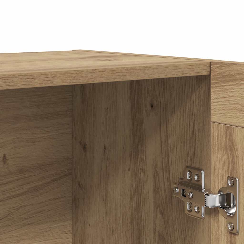 Bogskab 82,5x30,5x115 cm konstrueret træ kunsteg - artisan eg, 1, 115 cm - number 9.