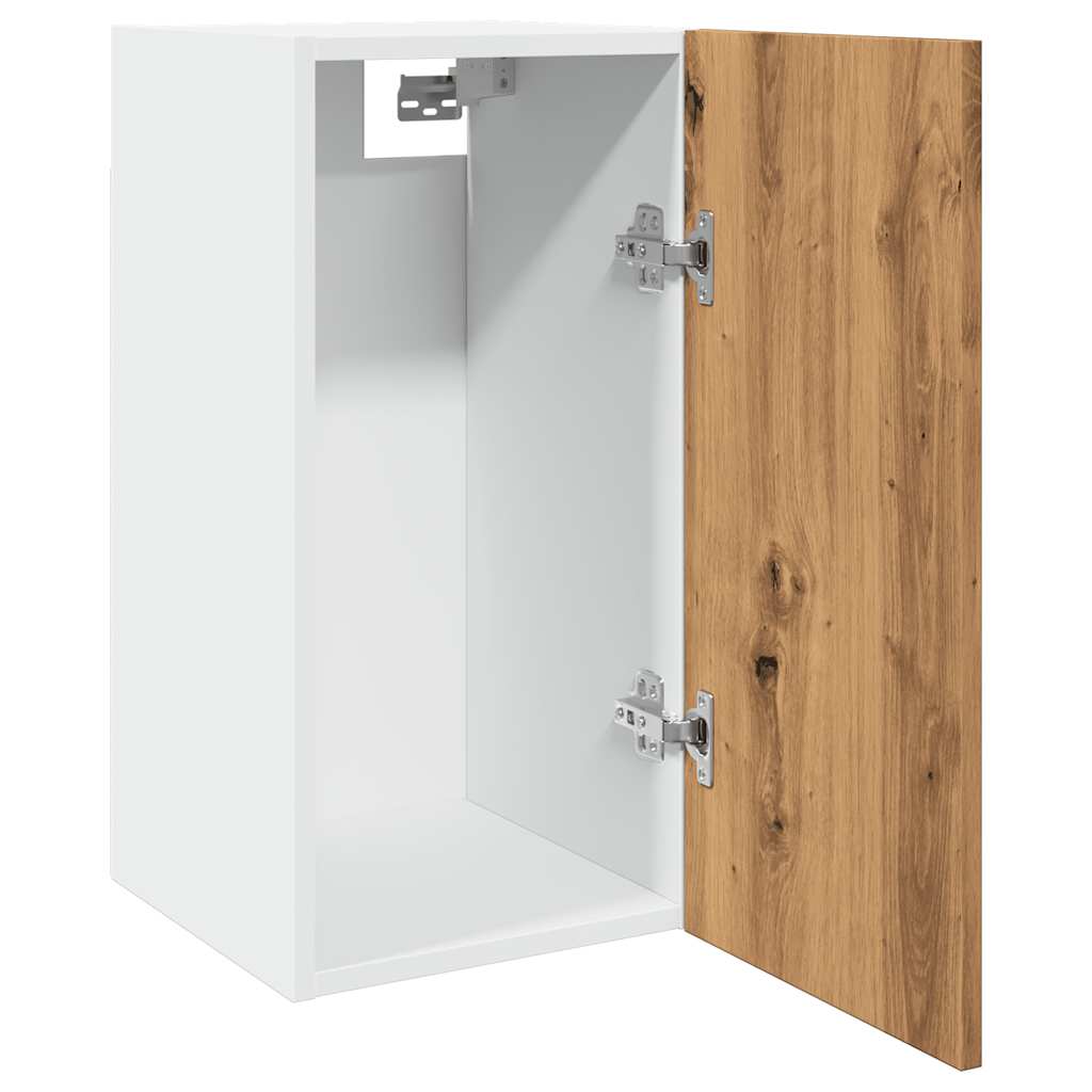 Veggskap 30x31x60 cm konstruert tre kunstig eik - gammelt tre, 1, veggskap 80 cm - number 5.