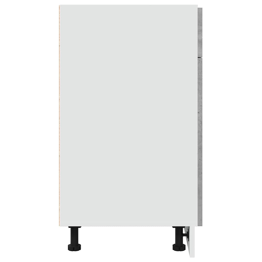 Skuffeunderskab 80x46x81,5 cm spånplade betongrå - number 5.