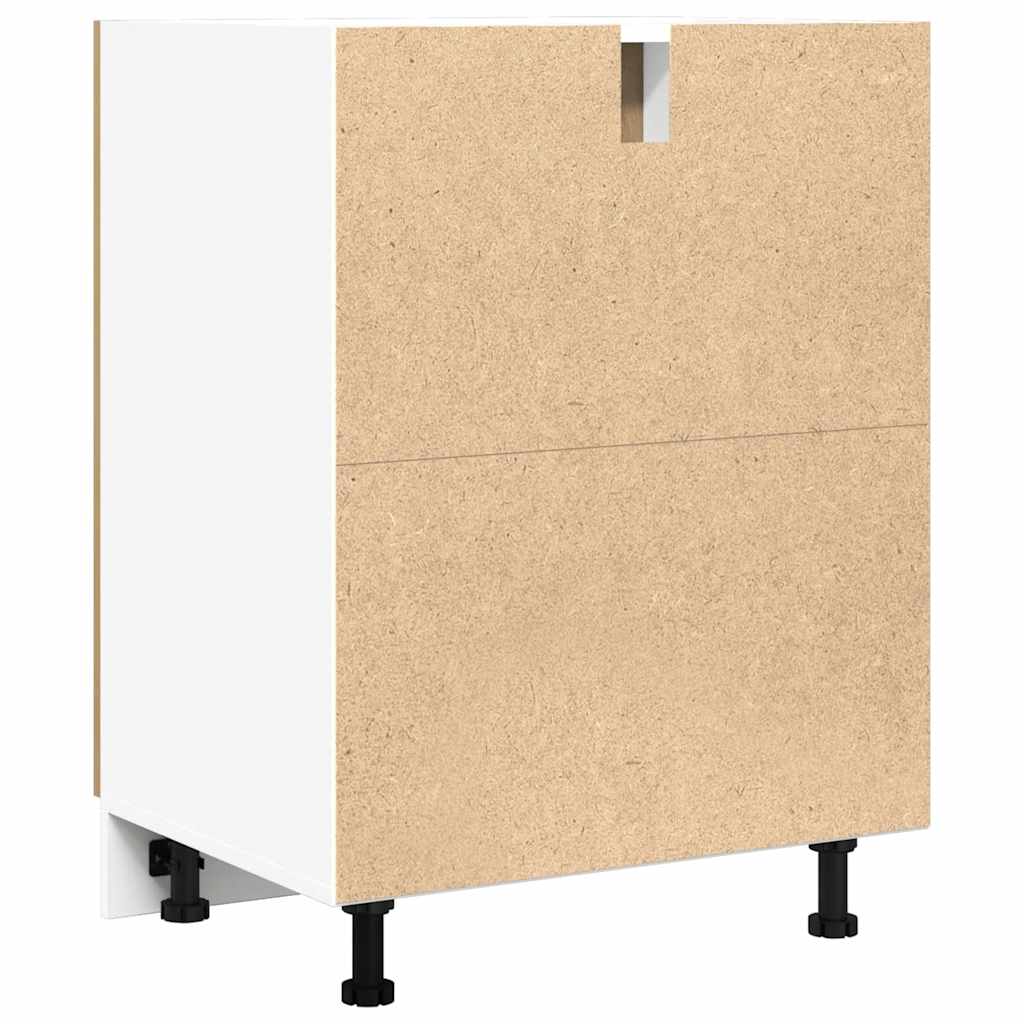 60x46x81,5 cm obrađeno drvo umjetni hrast - obrtnički hrast, 1, donji ormarić - number 7.