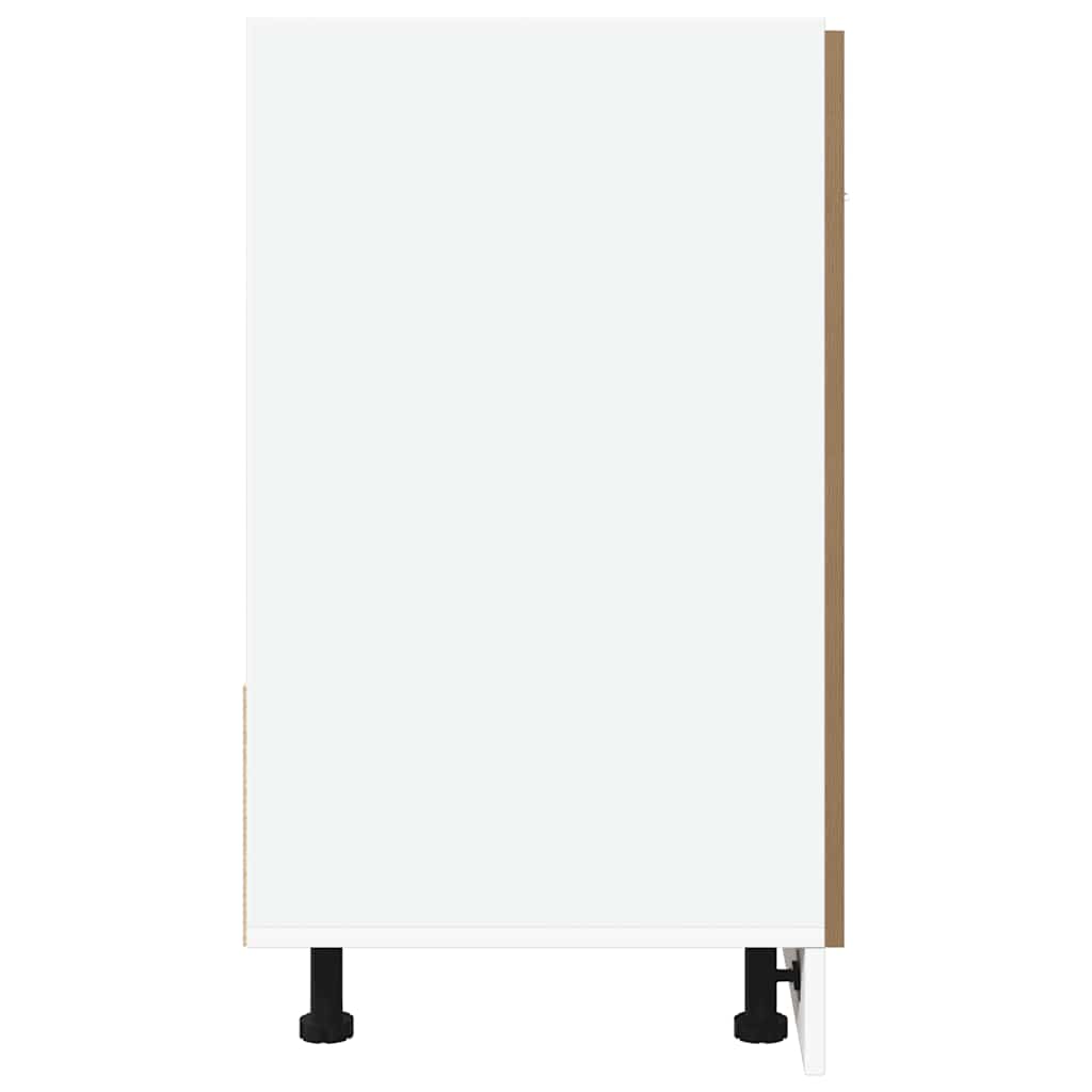 Donji ormarić 80x46x81,5 cm izrađeno drvo umjetni hrast - umjetnički hrast, 1, donji ormarić za pranje - number 6.