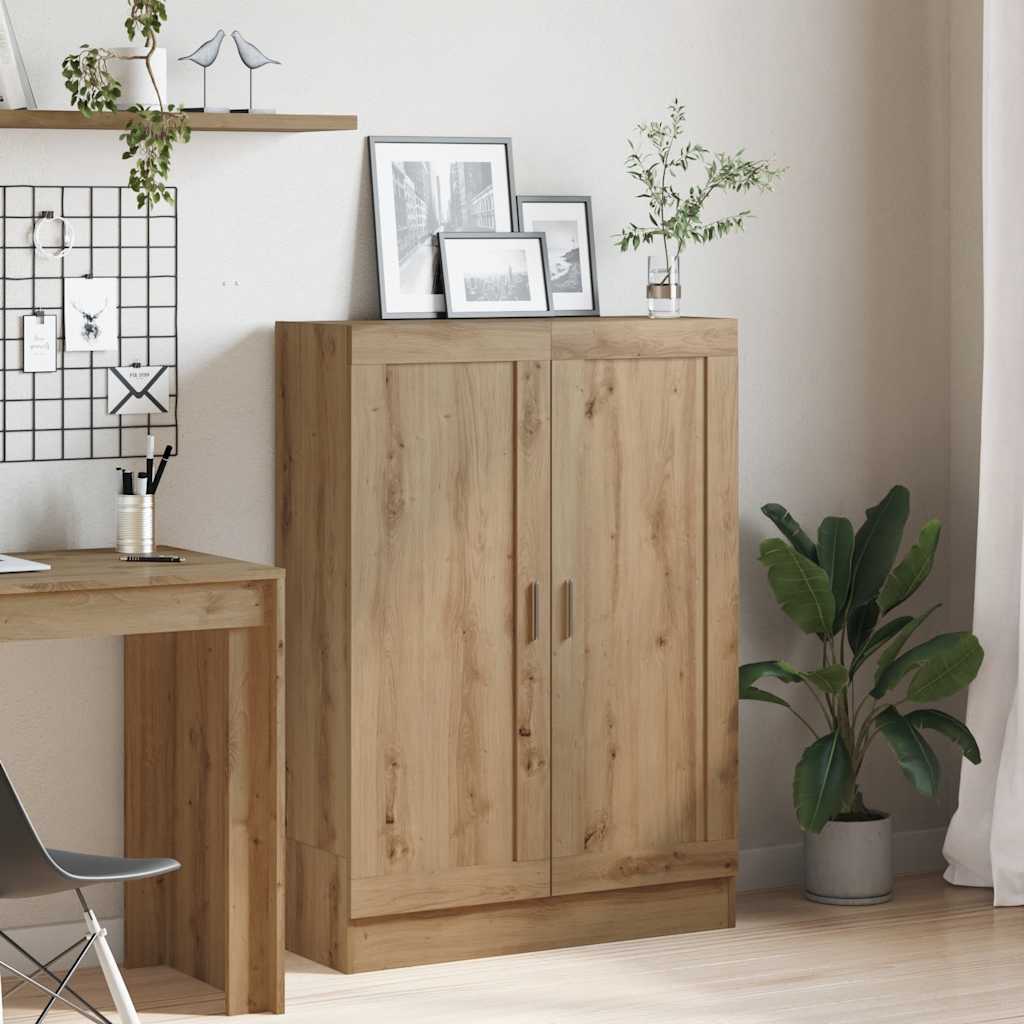 Bogskab 82,5x30,5x115 cm konstrueret træ kunsteg - artisan eg, 1, 115 cm - number 3.