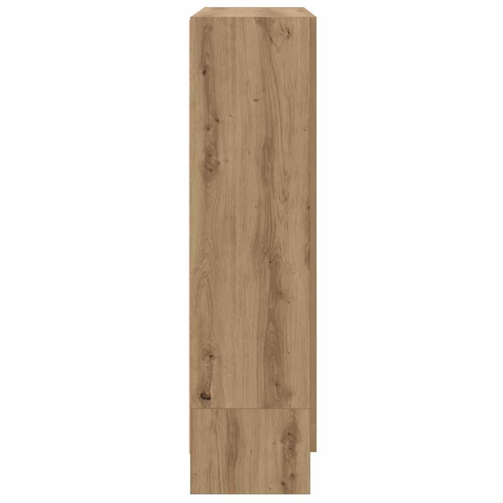 Bogskab 82,5x30,5x115 cm konstrueret træ kunsteg - artisan eg, 1, 115 cm - number 7.