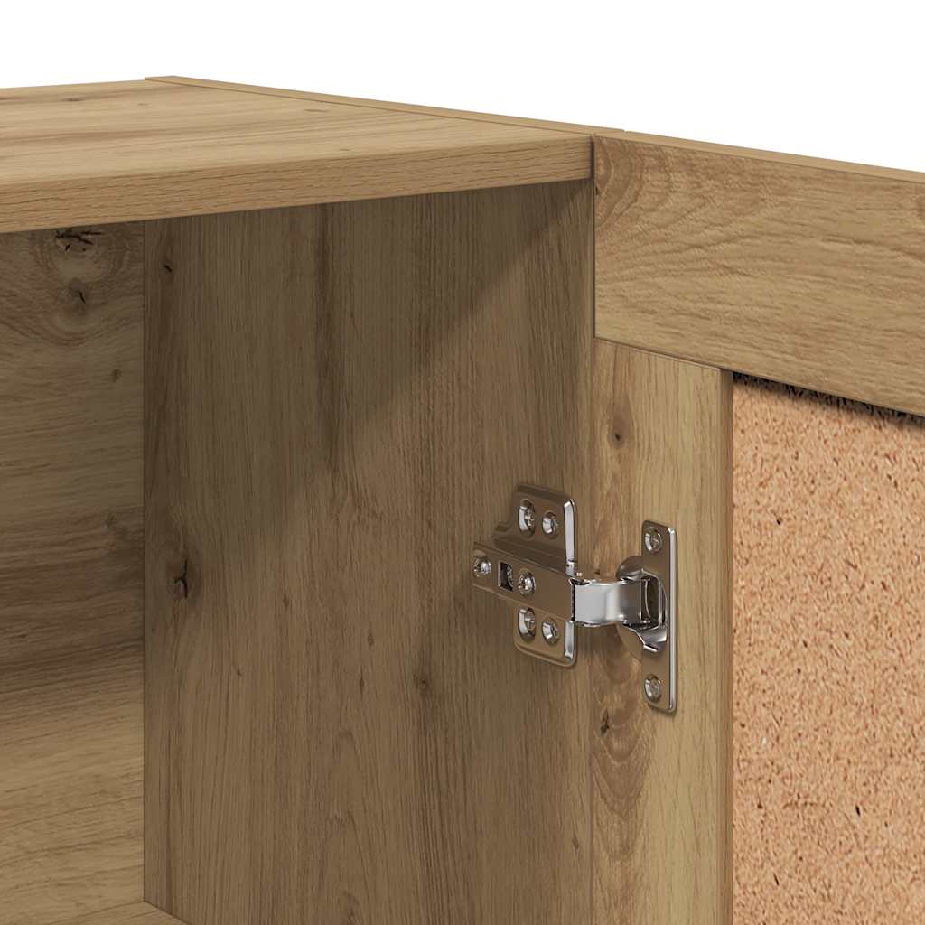 Bogskab 82,5x30,5x115 cm konstrueret træ kunsteg - artisan eg, 1, 115 cm - number 9.