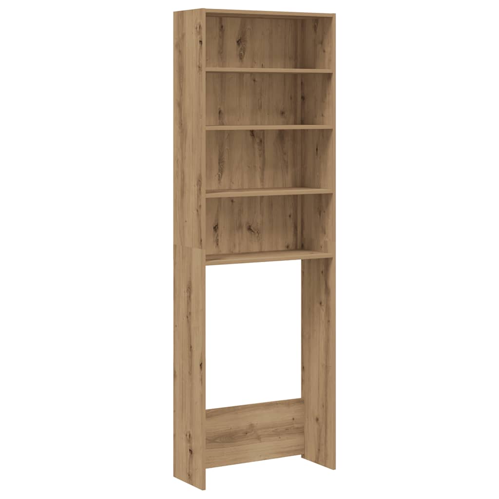 Washing machine cabinet 64x24x190 cm oak - artisan oak, 1 - number 2.