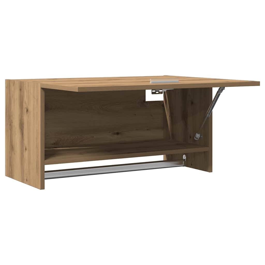 Klædeskab 70x32,5x35 cm konstrueret træ egetræslook - artisan eg, 1, x - number 7.