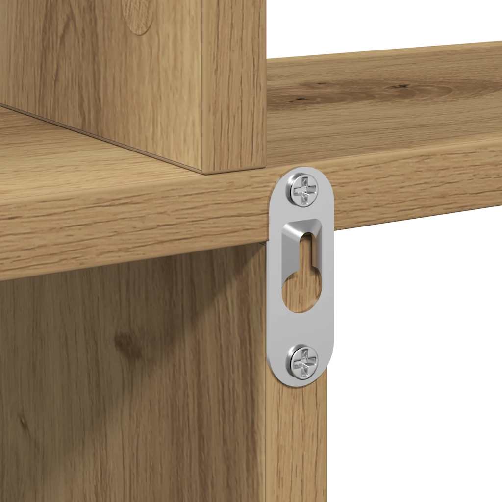 Vegghylle 80x15x78,5 cm konstruert treartikler) håndverks eik, 1, x - number 7.