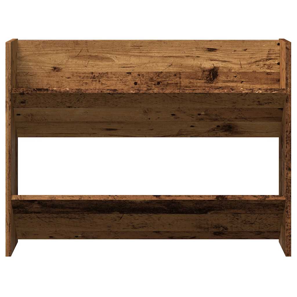 Zidni stalak za cipele 80x18x60 cm izrađeno drvo antikni izgled drveta - staro drvo, 1, 60 cm, 80 cm - number 4.